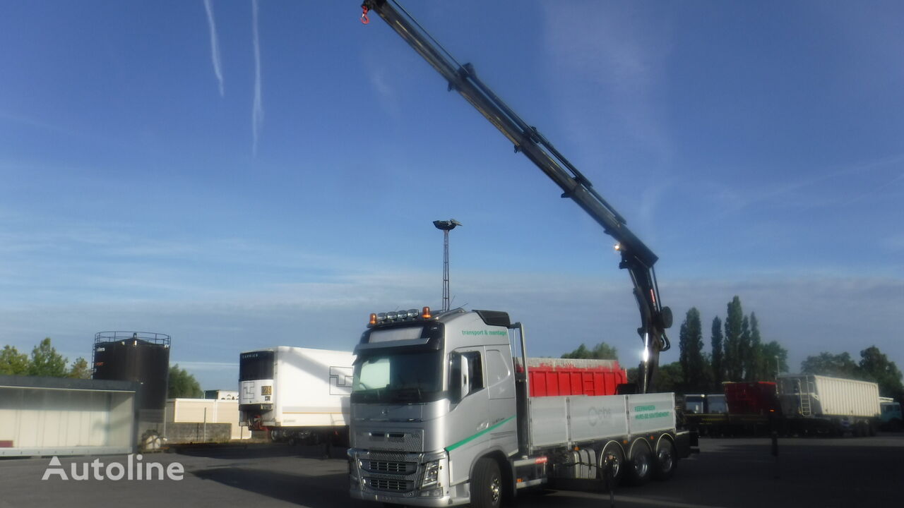 Volvo FH 540 8x2 + Hiab XS 377 EP-4 Hipro camión caja abierta