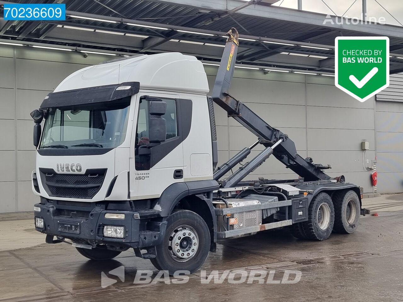 IVECO Trakker 450 6X4 20t Marrel Hooklift Big-Axle Euro 6 camión con gancho