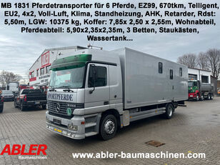 Mercedes-Benz 1831 Actros Pferdetransporter Gimmel für 6 Pferde Klima Retarder camión para caballos