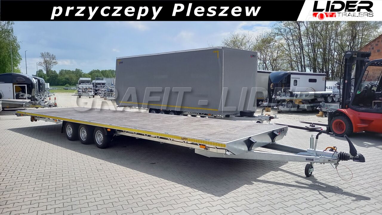 Lider LT-135 przyczepa 950x245cm, platforma, dłużyca, ciężarowa, DMC 3 remolque plataforma nuevo