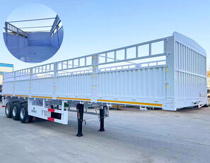 3 Axle Cargo Fence Semi Trailer for Sale in Nigeria semirremolque para transporte de ganado nuevo