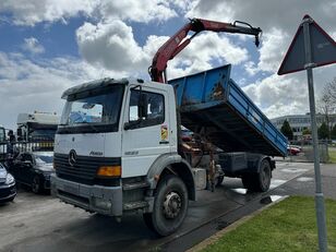 Mercedes-Benz Atego 1823 4X2 + FASSI F110A.21 + TIPPER - MANAUL GEAR - HUB RED volquete